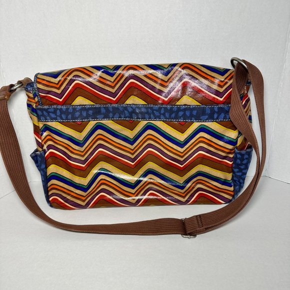 Fossil | Key-Per Multi Color Chevron Messenger Bag - Picture 3 of 11